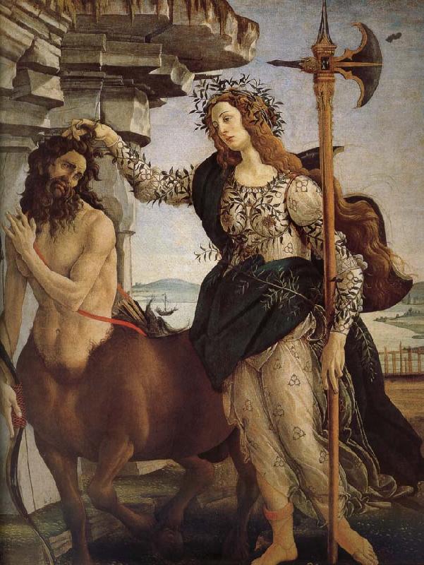 Sandro Botticelli Minerva and the Orc
